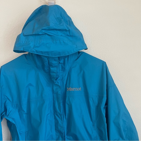 Marmot Hooded Front Zip Waterproof Rain Jacket - Picture 9 of 9
